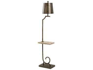 Wildwood Langston-II 60&quot; Tall Scorched Bronze Natural Gray Floor Lamp WL60644