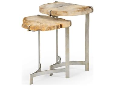 Wildwood Natural 16'' Wide Demilune Nesting Table WL490306