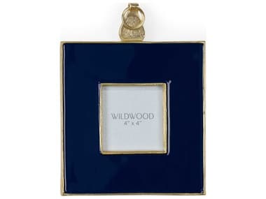 Wildwood Gold / Navy Blue Clear Plain 4''W x 4''H Picture Frame WL302108