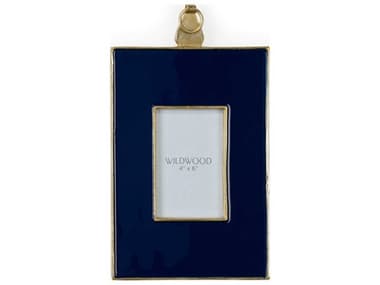 Wildwood Gold / Navy Blue Clear Plain 4''W x 6''H Picture Frame WL302109