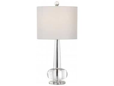 Wildwood Abbey Clear Off White Linen Buffet Lamp WL221572