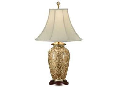 Wildwood Gold Damask Light Tan Silkette Buffet Lamp WL9044