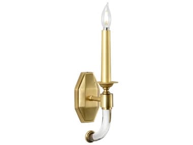 Wildwood 14" Tall 1-Light Gold Clear Wall Sconce WL67352