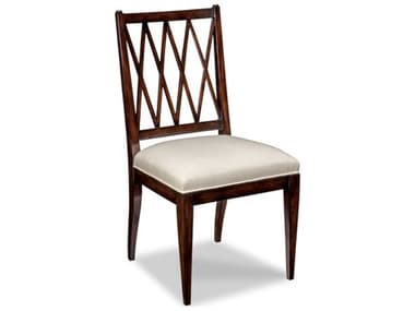 Woodbridge Addison Side Hardwood Brown Fabric Upholstered Dining Chair WBF713614