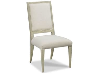 Woodbridge Callisto Side Solid Wood White Fabric Upholstered Dining Chair WBF729207