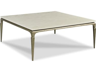 Woodbridge Astoria 48&quot; Square Marble Textured Gold Cocktail Table WBF214486T