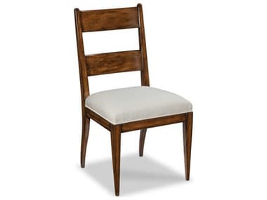 Woodbridge Dalton Side Hardwood Brown Fabric Upholstered Dining Chair WBF713211