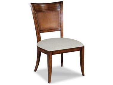 Woodbridge Saber Birch Wood Brown Fabric Upholstered Side Dining Chair WBF703011