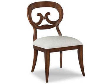 Woodbridge Side Hardwood Brown Fabric Upholstered Dining Chair WBF709611