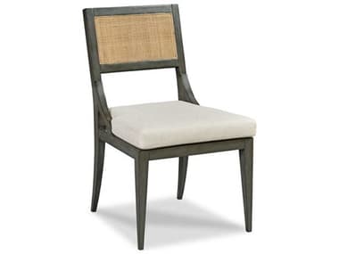 Woodbridge Salvador Hardwood Gray Fabric Upholstered Side Dining Chair WBF730563