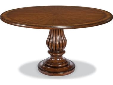 Woodbridge 58'' Non-Hand Planed Round Bordeaux Dining Table WBF5039B1058NHP