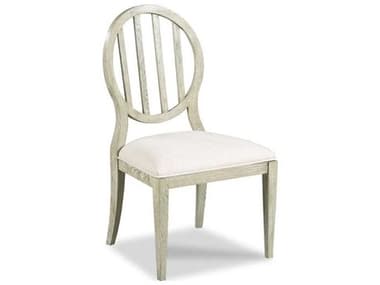 Woodbridge Emma Side Solid Wood White Fabric Upholstered Dining Chair WBF710107