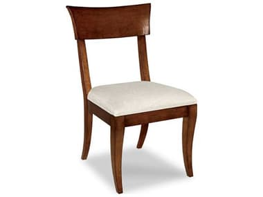 Woodbridge Lindsay Hardwood Brown Fabric Upholstered Side Dining Chair WBF704211