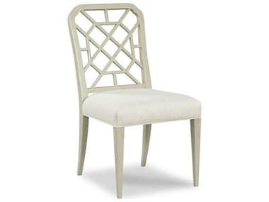 Woodbridge Merrion Side Hardwood White Fabric Upholstered Dining Chair WBF728365