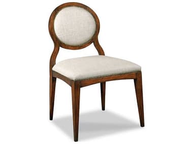 Woodbridge Ventura Side Hardwood Brown Fabric Upholstered Dining Chair WBF719411