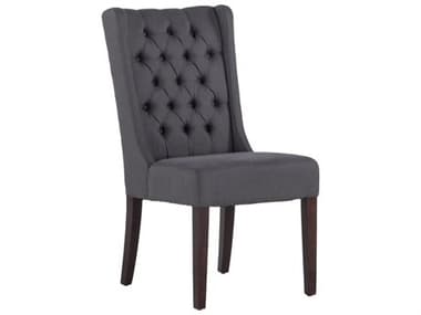 World Interiors Chloe Tufted Birch Wood Brown Fabric Upholstered Side Dining Chair WITZWCL8211D