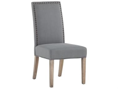 World Interiors Jona Birch Wood Gray Fabric Upholstered Side Dining Chair WITZWJN270WGN