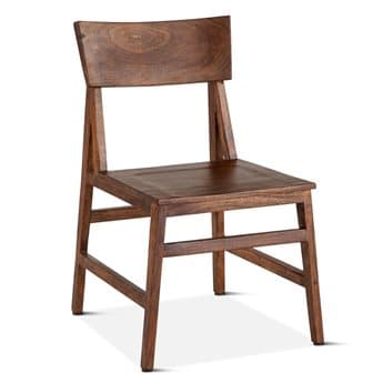 World Interiors Nottingham Acacia Wood Brown Side Dining Chair WITZWNTHM199