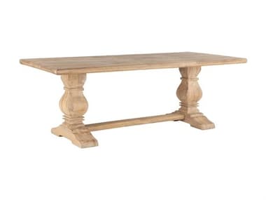 World Interiors Pengrove 84&quot; Rectangular Wood Antique Oak Dining Table WITZWPG8438