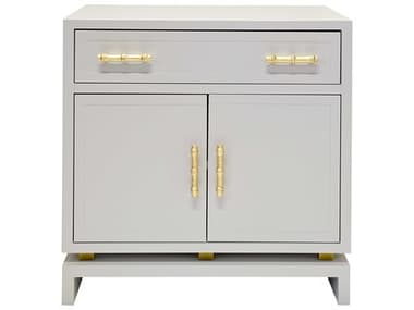 Worlds Away 29" Wide Gray Accent Chest WAMARCUSGRY