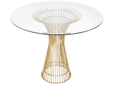 Worlds Away 30" Round Glass Dining Table WAPOWELL30