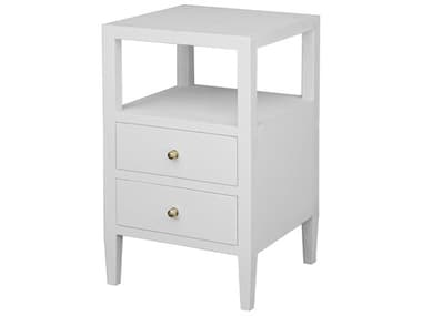 Worlds Away 18" Square End Table WAROSCOEWH
