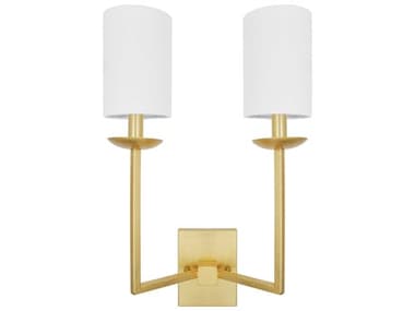 Worlds Away 18" Tall Gold Wall Sconce WASTANLEYG