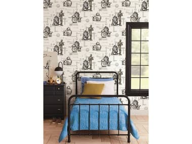 York Wallcoverings Disney Kids Vol-4 Black / White Star Wars - The Rise of Skywalker, Droids Wallpaper YWDI0947