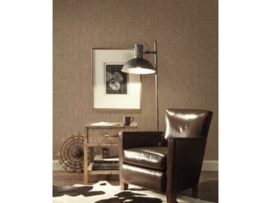 York Wallcoverings Grasscloth Resource Library Charcoal / Beige Woven Crosshatch Wallpaper YWVG4423