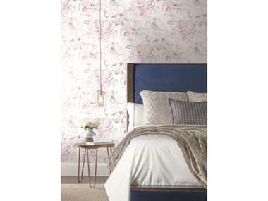 York Wallcoverings Impressionist Red Floral Dreams Wallpaper YWCL2516
