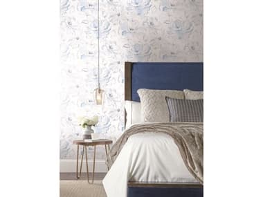 York Wallcoverings Impressionist Blue Floral Dreams Wallpaper YWCL2519