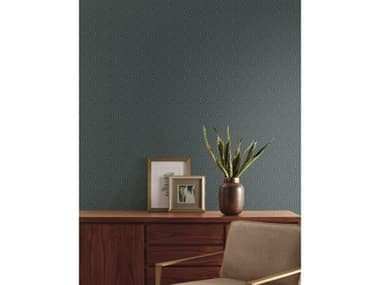 York Wallcoverings Geometric Resource Library Teal Labyrinth Wallpaper YWGM7502