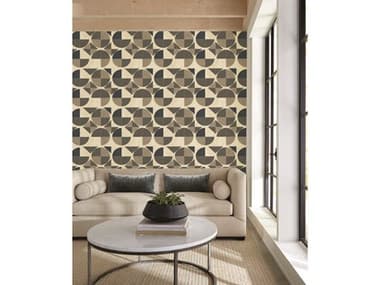 York Wallcoverings Geometric Resource Library Black Radius Wallpaper YWGM7523