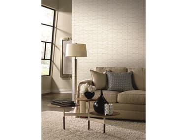 York Wallcoverings Geometric Resource Library Gold / Cream Modern Perspective Wallpaper YWGM7543