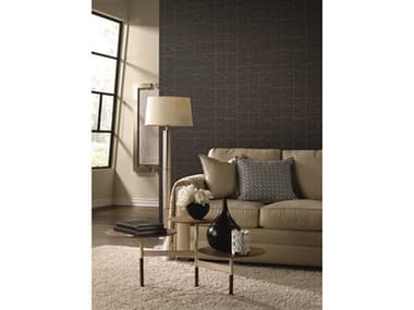 York Wallcoverings Geometric Resource Library Black / Gold Modern Perspective Wallpaper YWGM7547