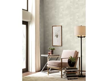 York Wallcoverings Stripes Resource Library Gray / White All Lined Up Wallpaper YWSR1534