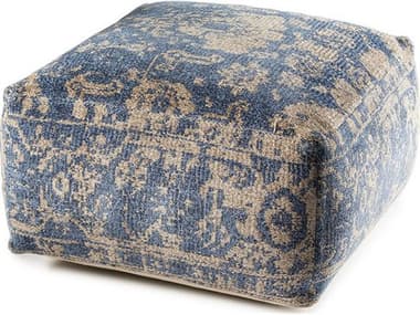 YumanMod Sunshine 27" Blue Fabric Upholstered Ottoman YMET3187070104