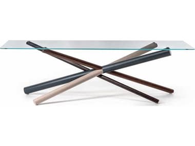 YumanMod Westgate 102" Rectangular Glass Dining Table YMBR011105