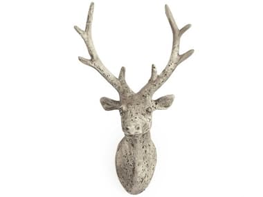 Zentique Distressed Grey Wash 10'' Deer Head 3D Wall Art ZEN6552SA344