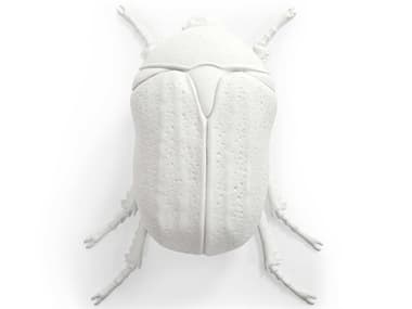 Zentique White Resin Beetle 3D Wall Art ZENTM6516262WT