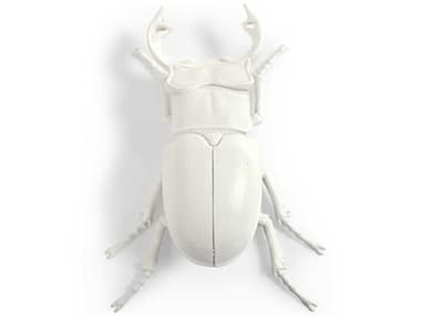 Zentique White Resin Beetle 3D Wall Art ZENTM6516263WT