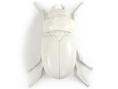 Zentique White Resin Beetle 3D Wall Art ZENTM6516264WT