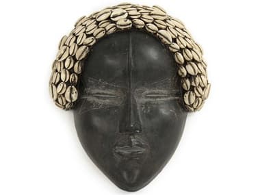 Zentique Black / Ivory Resin Woman Mask ZENTMF4817309