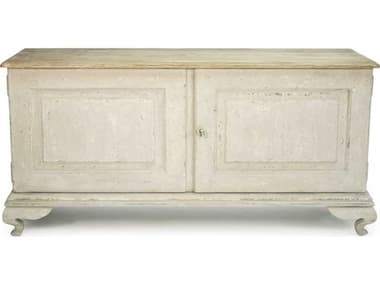 Zentique 63'' Elm Wood Natural Distressed Taupe Sideboard ZENLIS92609