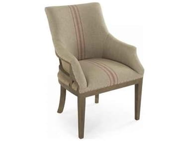 Zentique Beige Fabric Accent Chair ZENCF139513A034REDSTRIPE