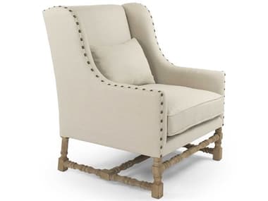 Zentique Francois Natural Linen Accent Chair ZENCFH4641E272A003
