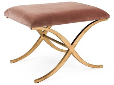 Zentique Amara Rose Velvet Accent Bench ZENCFH430E272V069