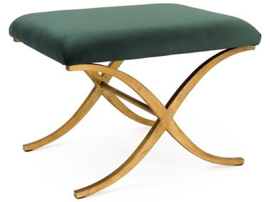 Zentique Amara Green Velvet Accent Bench ZENCFH430E272V093