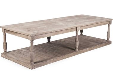 Zentique 71" Rectangular Wood Weathered Coffee Table ZENLIS101826