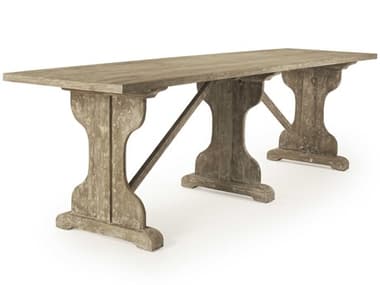 Zentique 103" Rectangular Wood Distressed Console Table ZENLIS102625